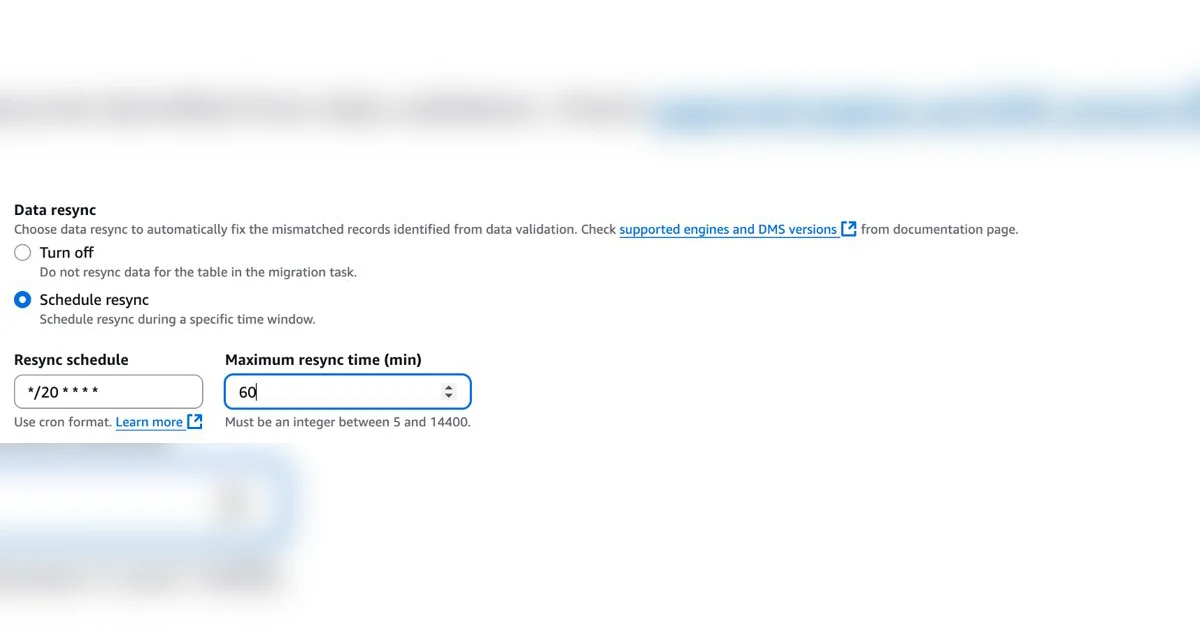 AWS DMS의 data resync 기능을 이용한 데이터 일관성 구현하기