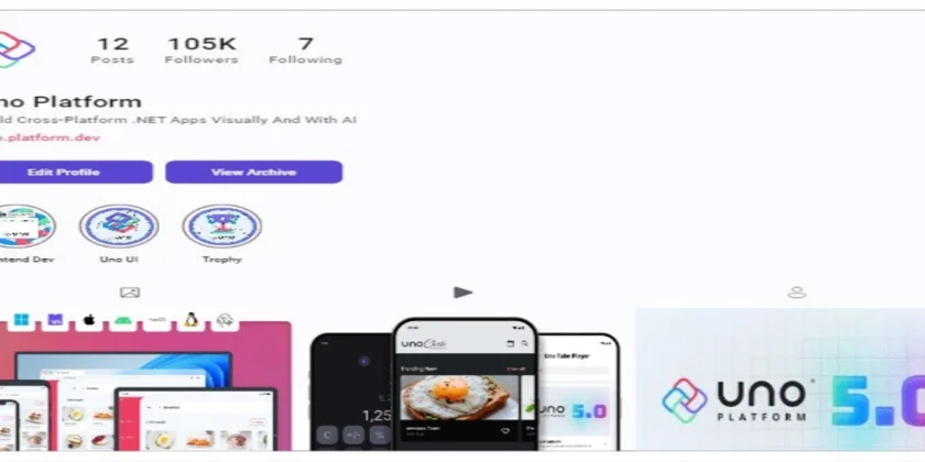 From Zero to Beautiful UI: How I Built an Instagram-Like Layout Using Uno Platform Hot Design 🔥