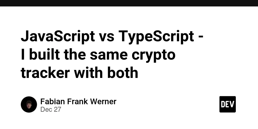 JavaScript vs TypeScript - I built the same crypto tracker with both