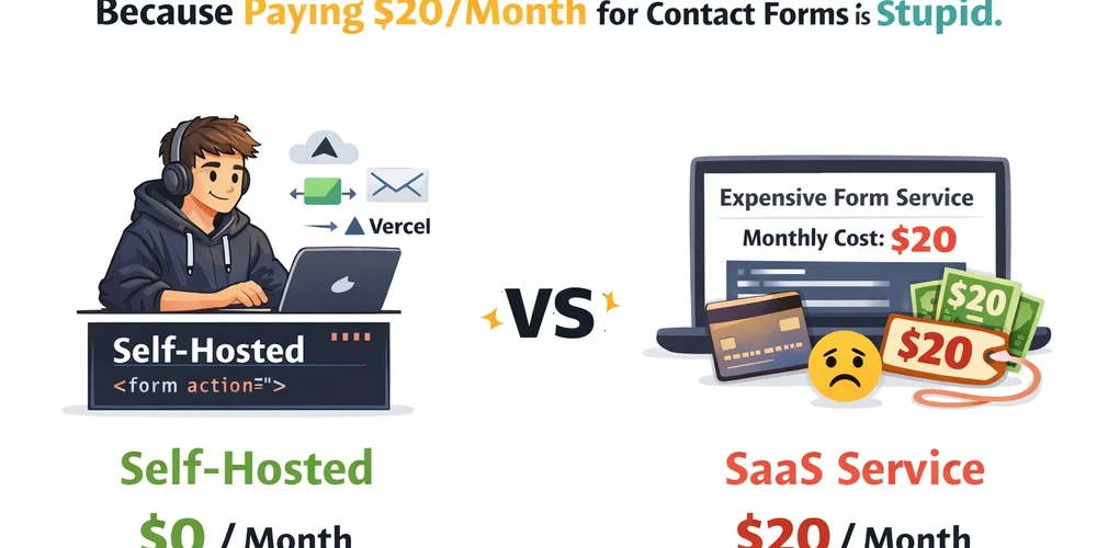 I Built a Form Backend in a Weekend Because Paying $20/Month for Contact Forms is Stupid