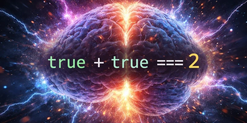 Yes, true + true === 2. And No, JavaScript Isn’t Broken