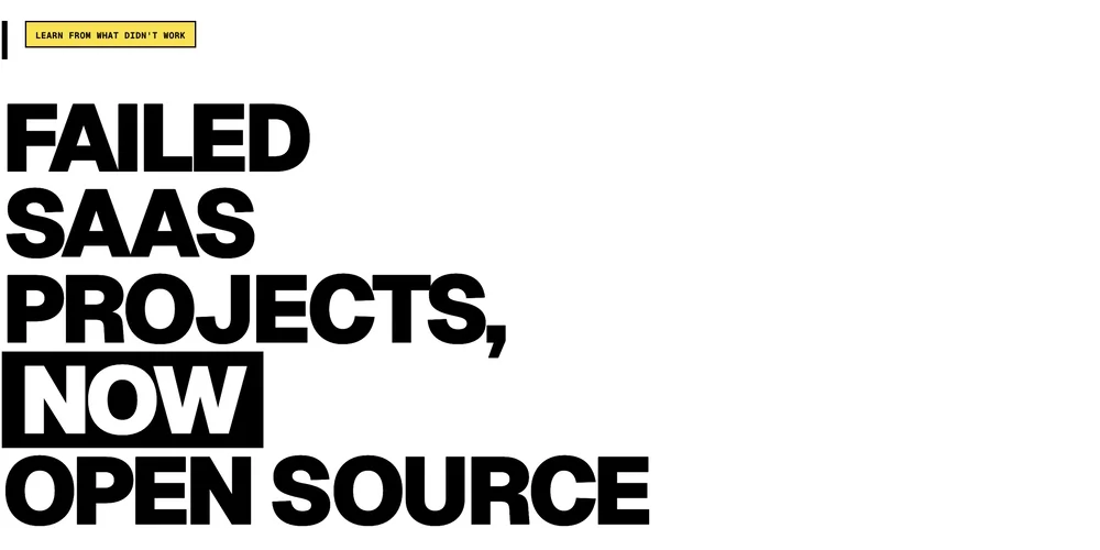 Learning from failure: Building saas heaven, an open-source archive of failed saas