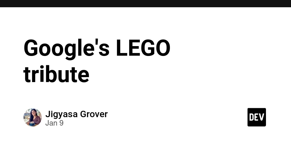 Google's LEGO tribute 🧩