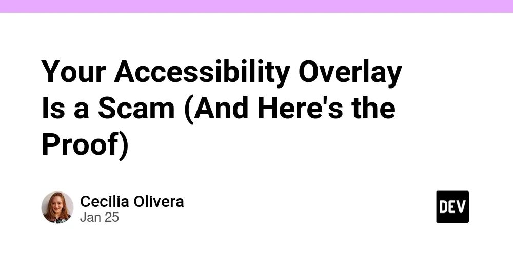 Your Accessibility Overlay Is a Scam (And Here's the Proof)
