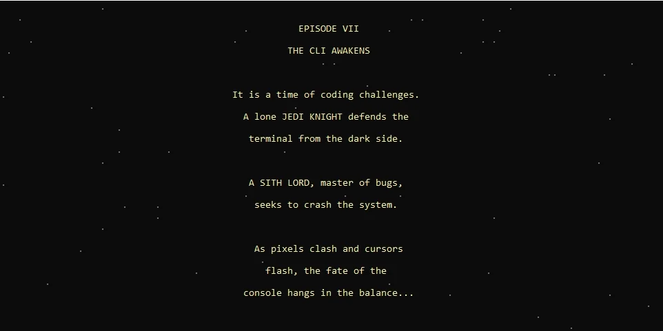 A Silly Idea: A Star Wars Lightsaber Duel in the Terminal with GitHub Copilot CLI