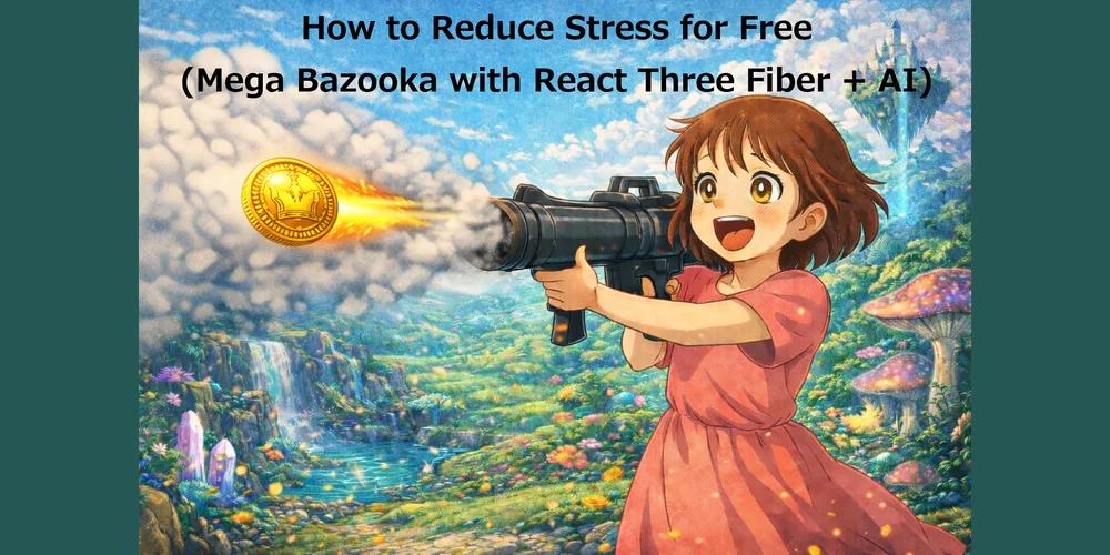 💥How to Reduce Stress for Free (Mega Bazooka with React Three Fiber + AI)💥