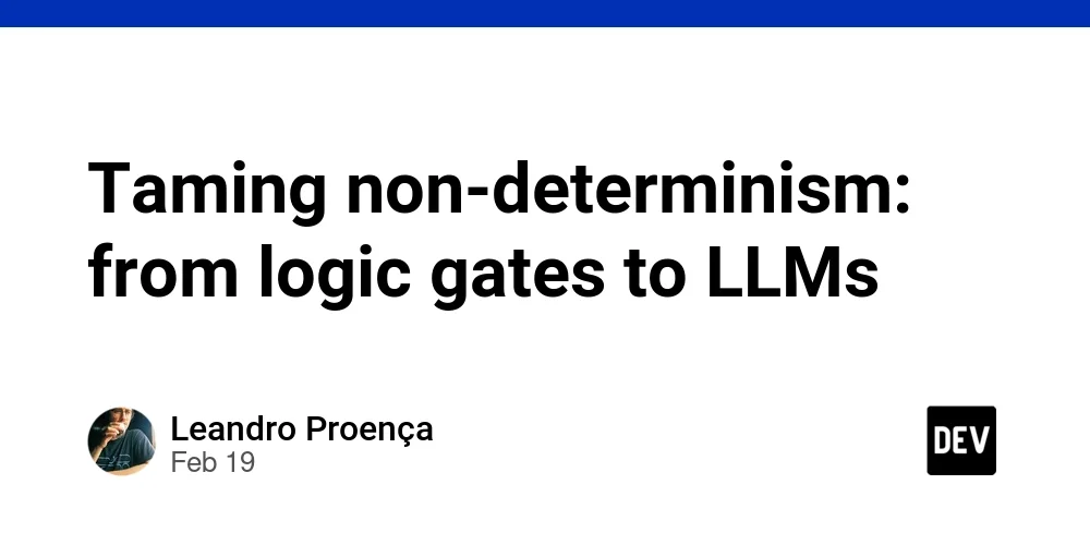 Taming non-determinism: from logic gates to LLMs