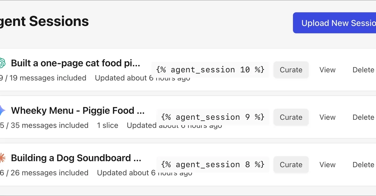 Share, Embed, and Curate Agent Sessions on DEV [Beta]