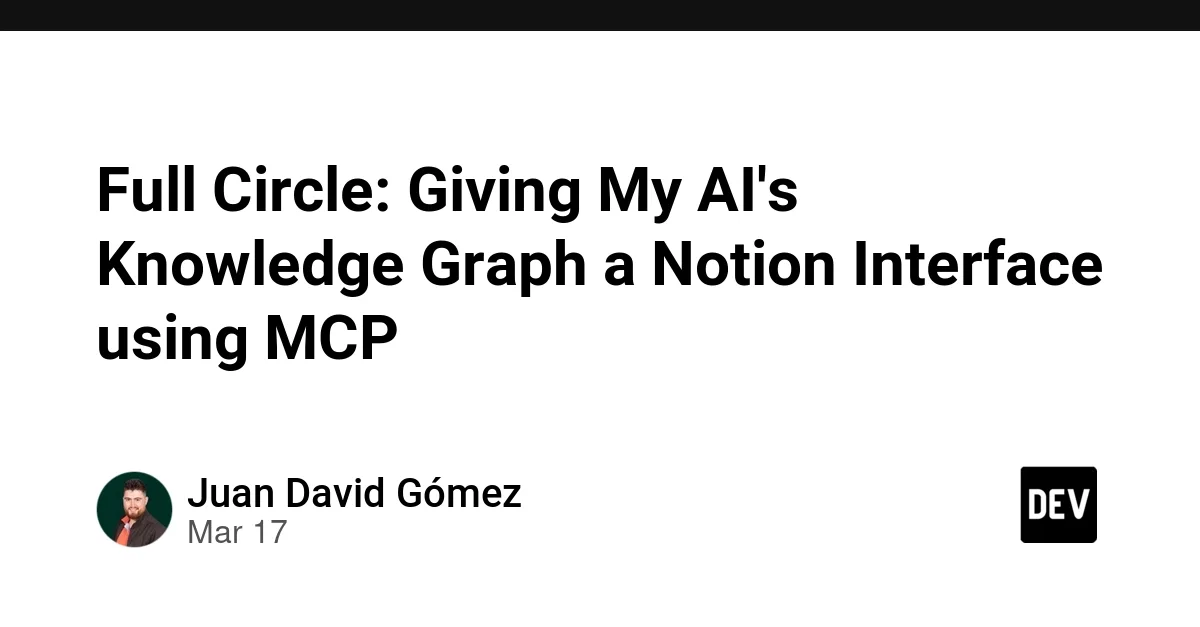 Full Circle: Giving My AI's Knowledge Graph a Notion Interface using MCP