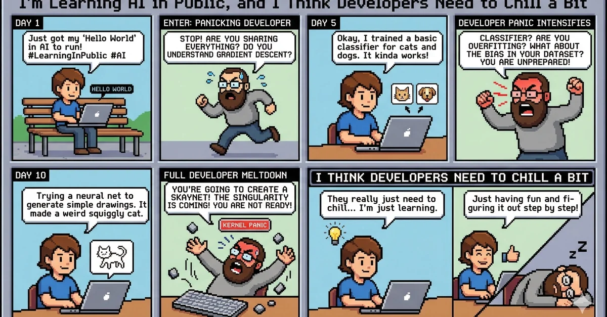 I’m Learning AI in Public, and I Think Developers Need to Chill a Bit