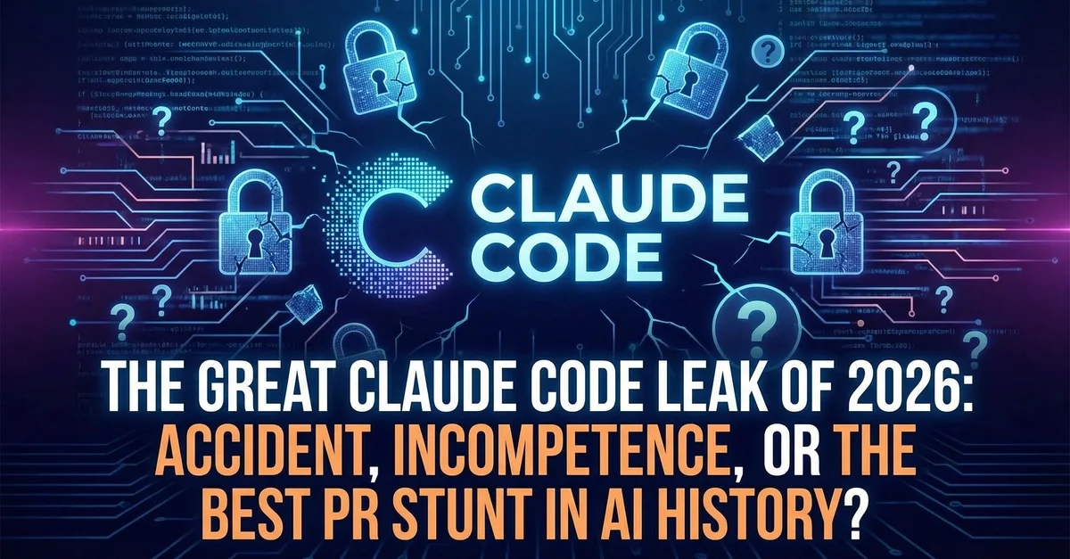 The Great Claude Code Leak of 2026: Accident, Incompetence, or the Best PR Stunt in AI History?
