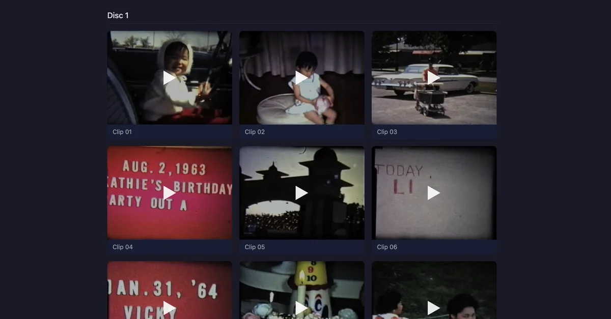 Converting old home movie DVDs into a private streaming site