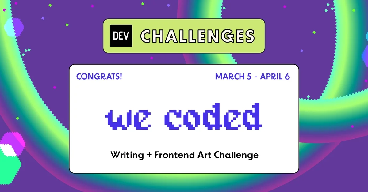 Congrats to the 2026 WeCoded Challenge Winners!