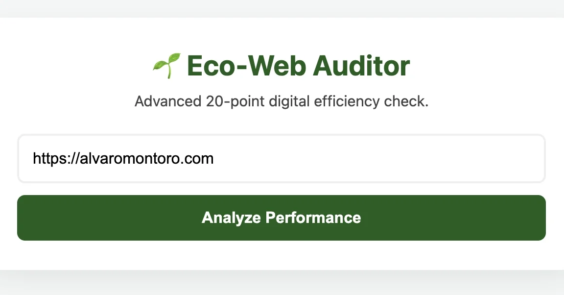 Eco-Web Auditor