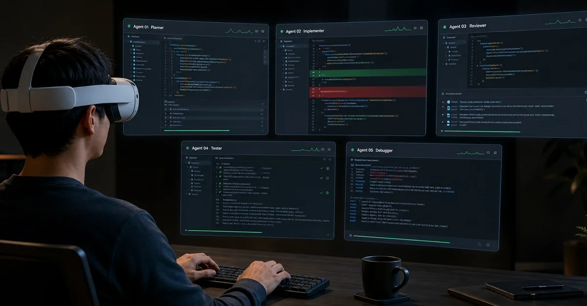 VR Coding for the AI Coding Era - Monitoring 5 AI Agents at Once