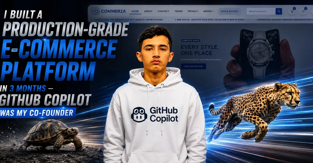 I Built a Production-Grade E-Commerce Platform in 3 Months — GitHub Copilot Was My Co-Founder