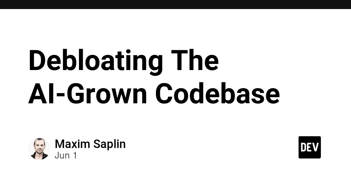 Debloating The AI-Grown Codebase