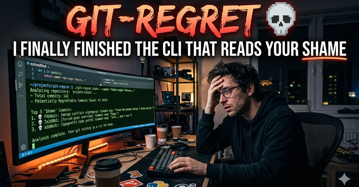 Git-regret 💀 — I Finally Finished the CLI That Reads Your Shame