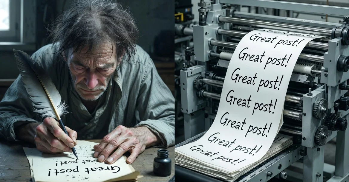 Your Hand-Typed Slop Isn't Honest. It's Just Slower.