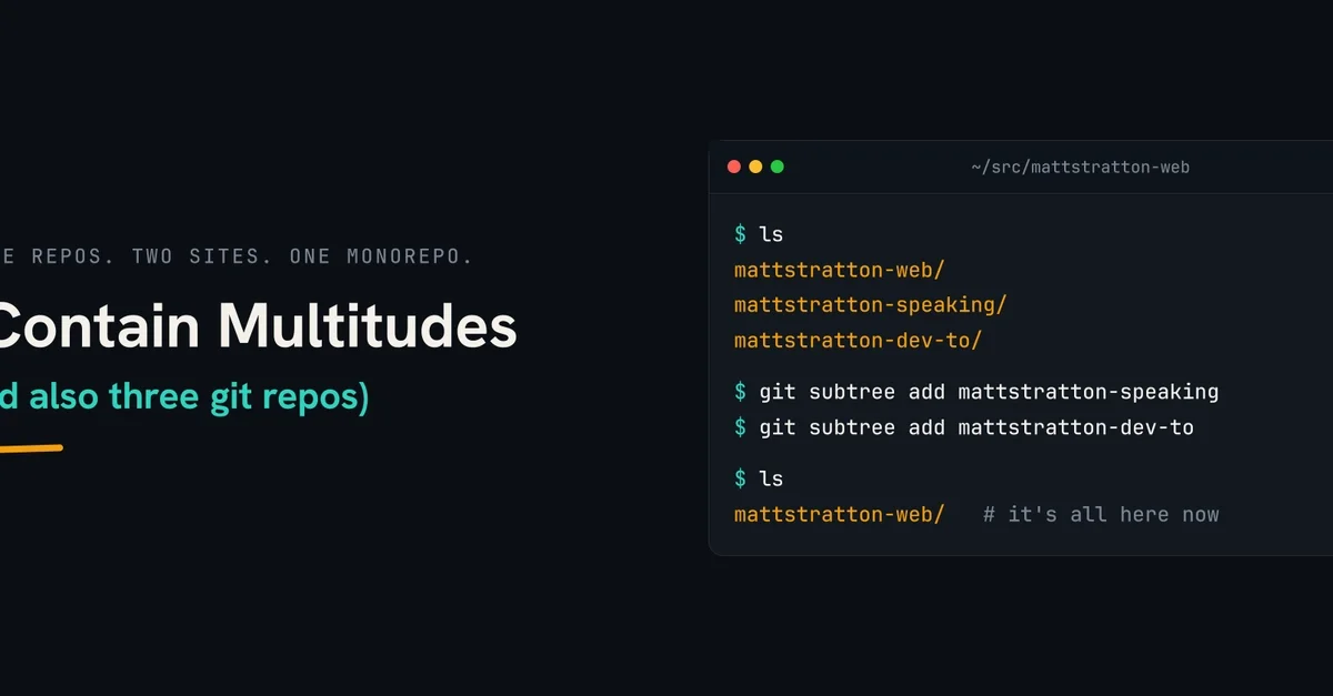 I Contain Multitudes (and Also Three Git Repos)