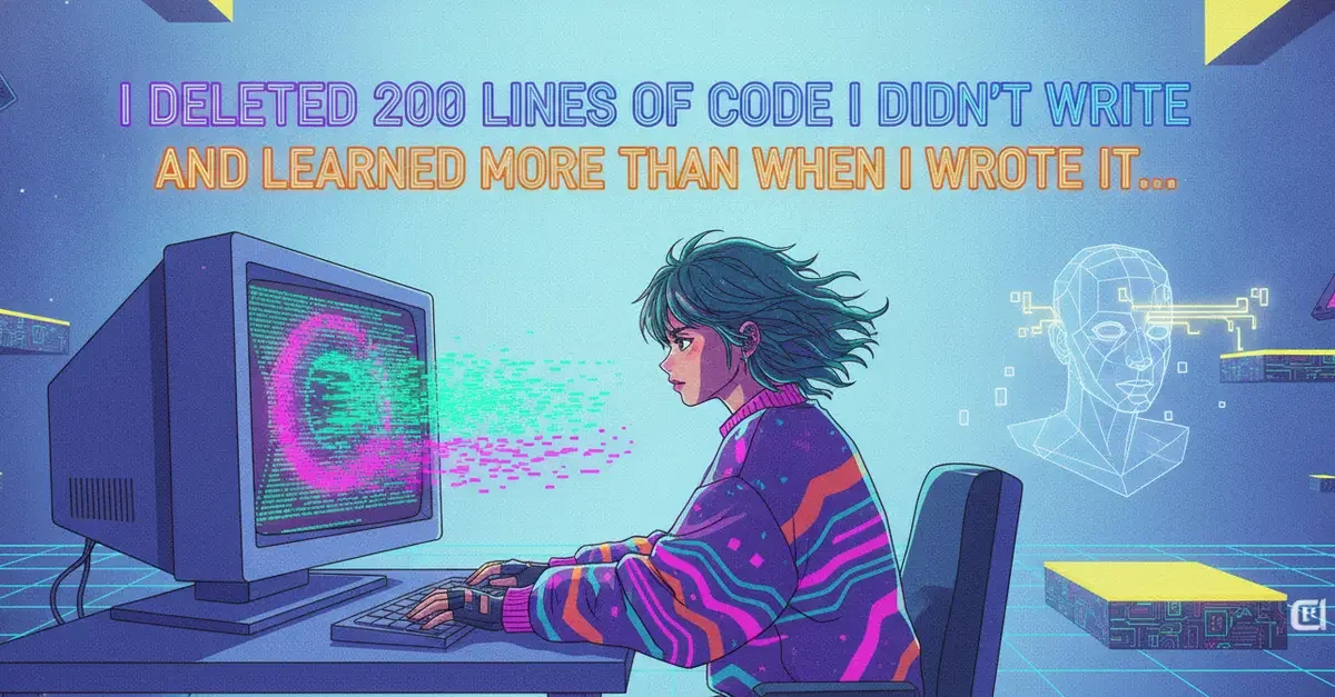 I Deleted 200 Lines of Code I Didn't Write and Learned More Than When I Wrote It...