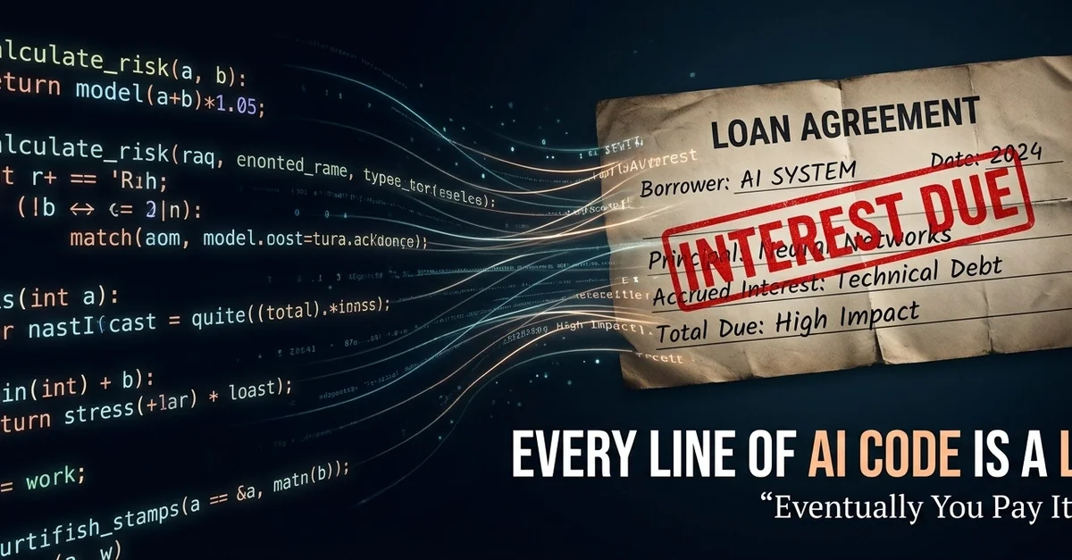 Every AI-Generated Line of Code Is a Small Loan — And Eventually, You Have to Pay It Back