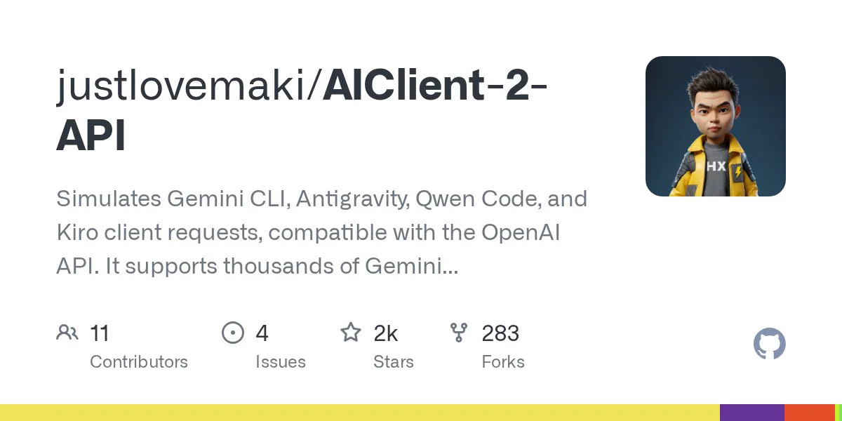 justlovemaki / AIClient-2-API