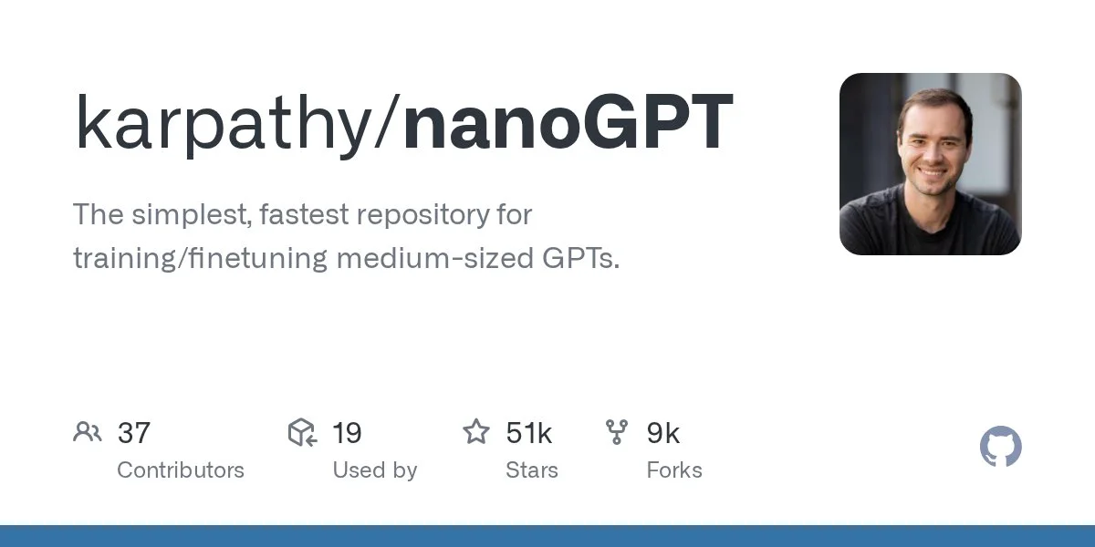 karpathy / nanoGPT