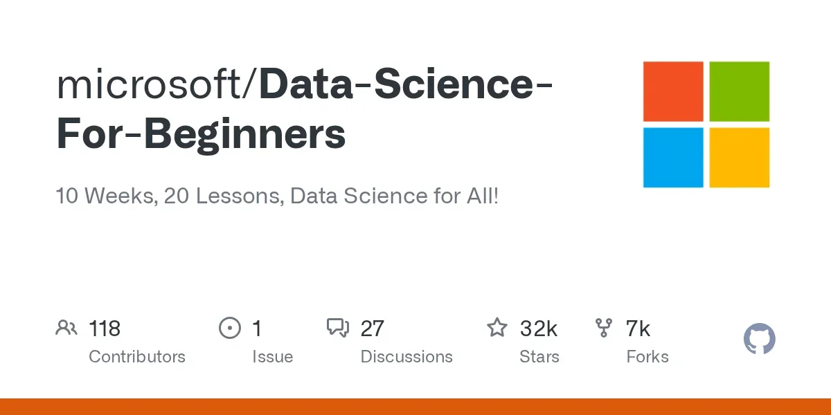 microsoft / Data-Science-For-Beginners