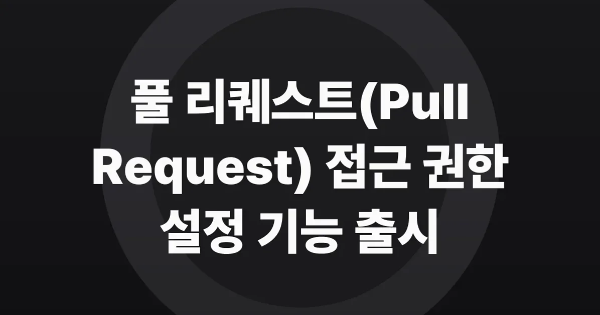 New repository settings for configuring pull request access