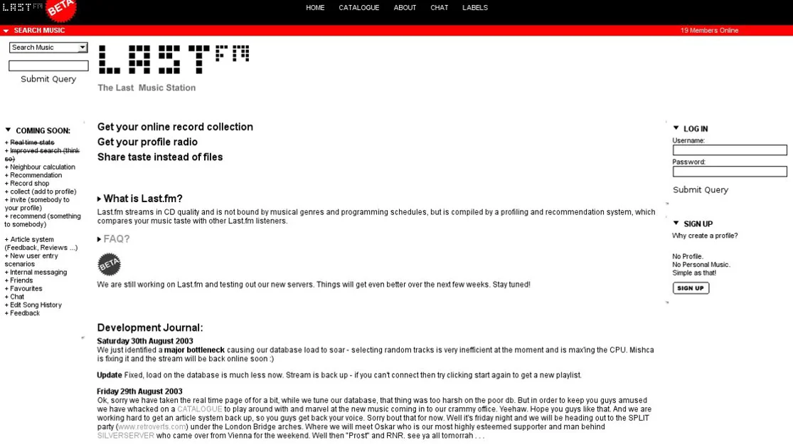 2002: Last.fm and Audioscrobbler Herald the Social Web