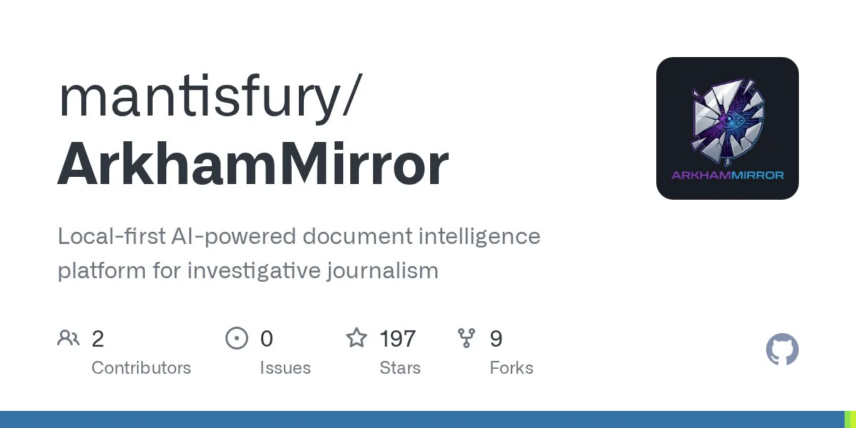 ArkhamMirror: Airgapped investigation platform with CIA-style hypothesis testing