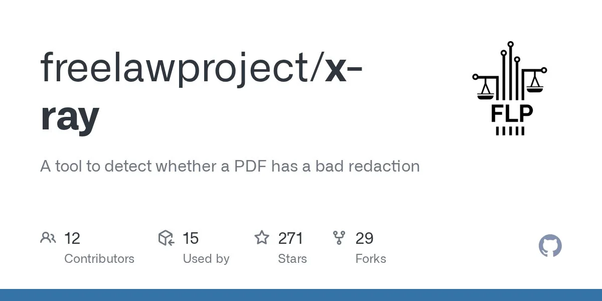 X-ray: a Python library for finding bad redactions in PDF documents