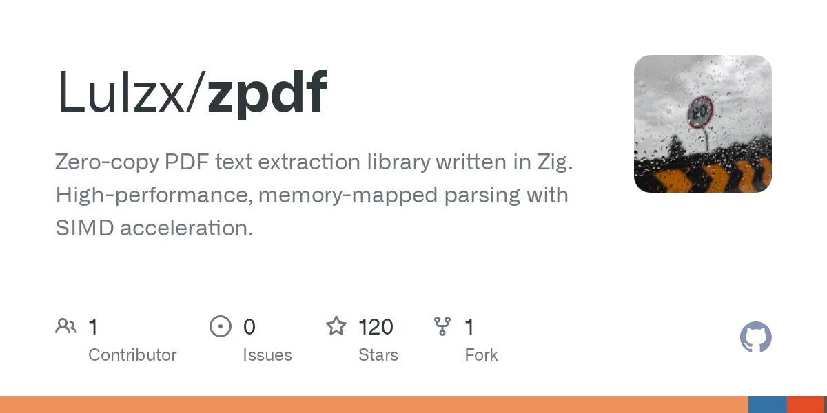 Zpdf: PDF text extraction in Zig – 5x faster than MuPDF
