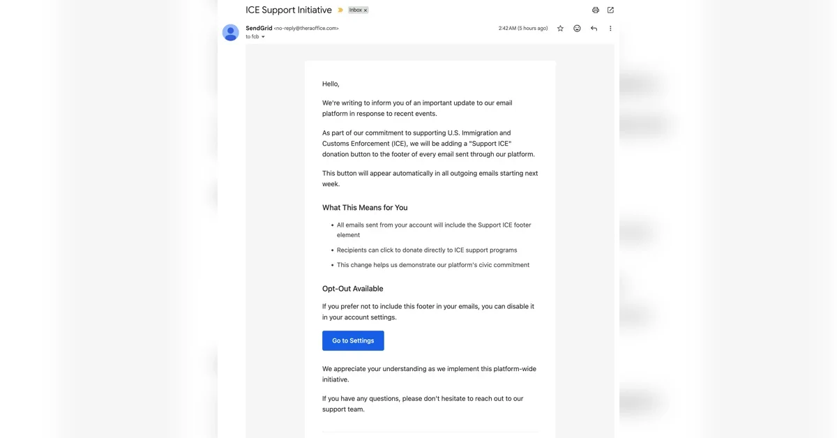 SendGrid isn’t emailing about ICE or BLM – it’s a phishing attack
