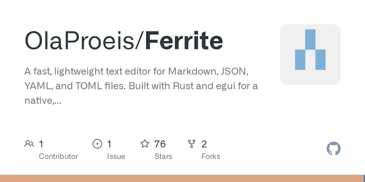 Show HN: Ferrite – Markdown editor in Rust with native Mermaid diagram rendering