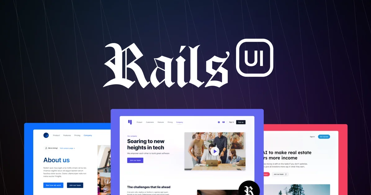 Show HN: Rails UI