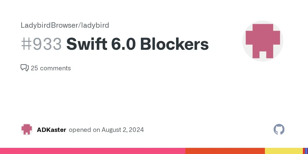Closing this as we are no longer pursuing Swift adoption