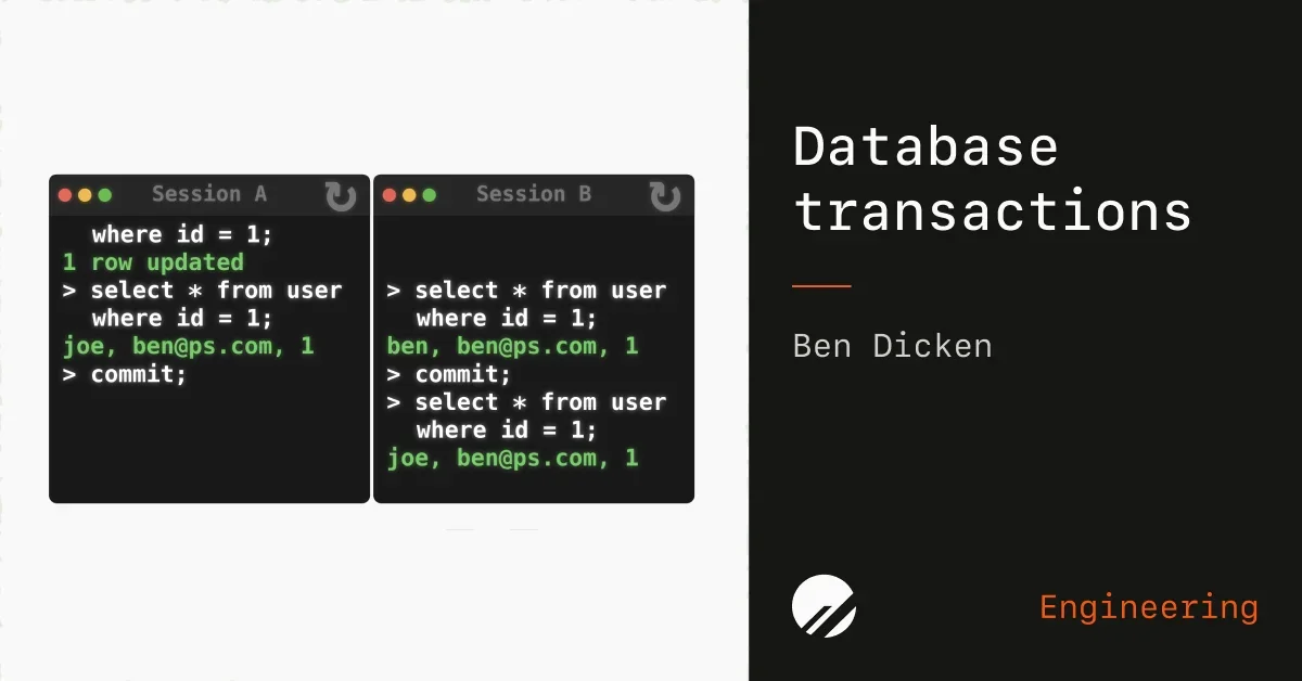 What is a database transaction?