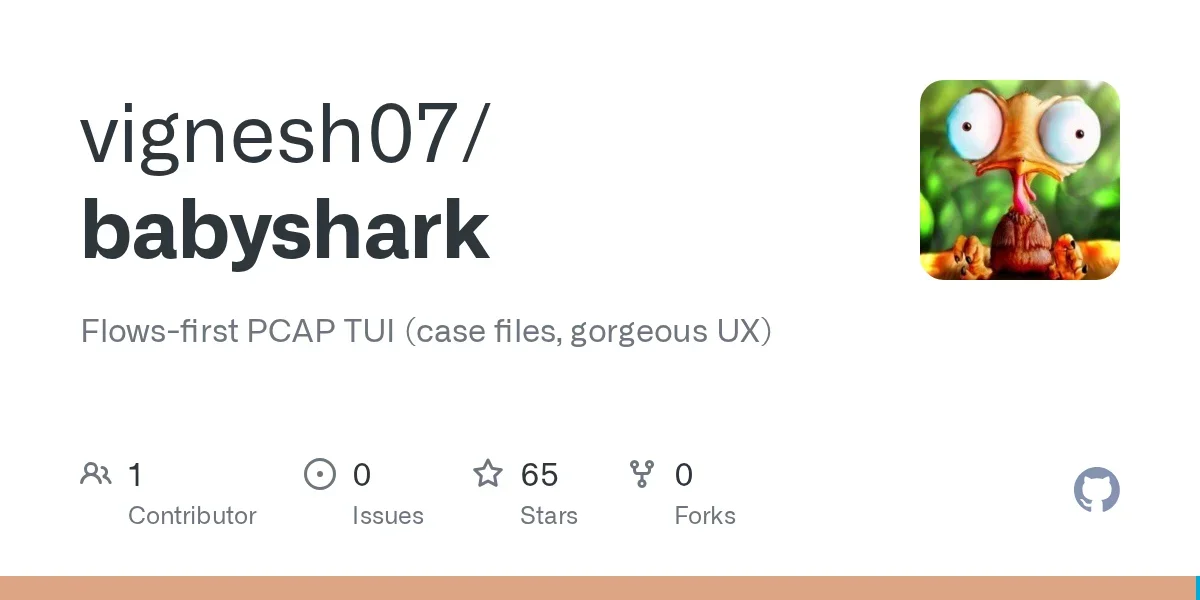 Show HN: Babyshark – Wireshark made easy (terminal UI for PCAPs)