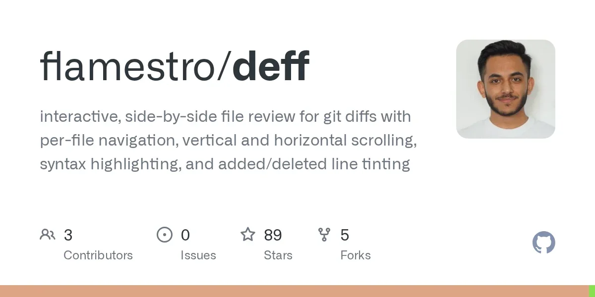 Show HN: Deff – Side-by-side Git diff review in your terminal