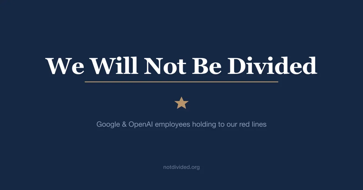 We Will Not Be Divided