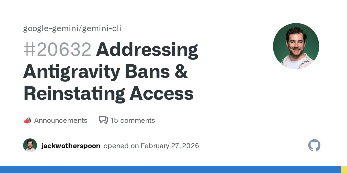 Addressing Antigravity Bans and Reinstating Access