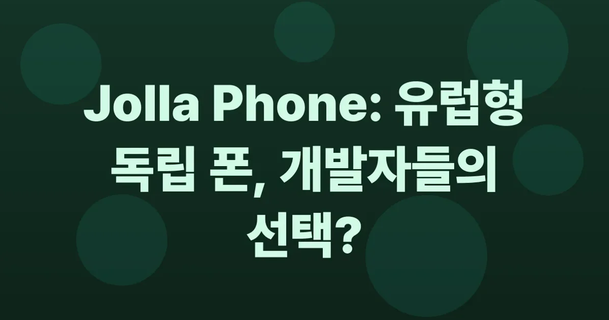 Jolla phone – a full-stack European alternative