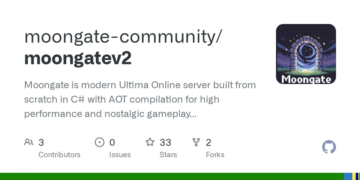 Show HN: Moongate – Ultima Online server emulator in .NET 10 with Lua scripting