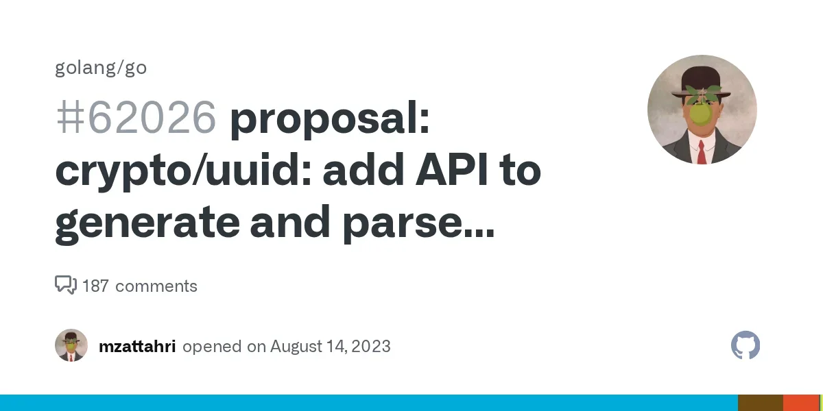 UUID package coming to Go standard library