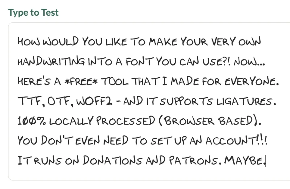 Fontcrafter: Turn Your Handwriting into a Real Font