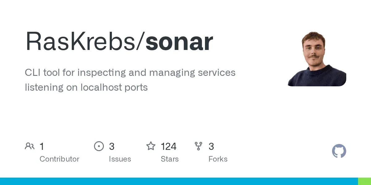 Show HN: Sonar – A tiny CLI to see and kill whatever's running on localhost