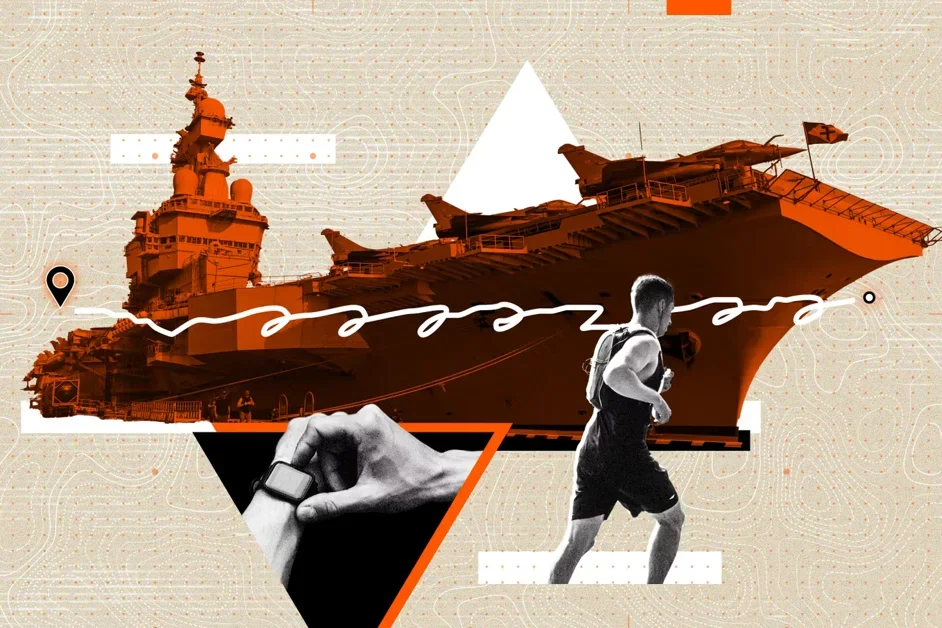 France's aircraft carrier located in real time by Le Monde through fitness app