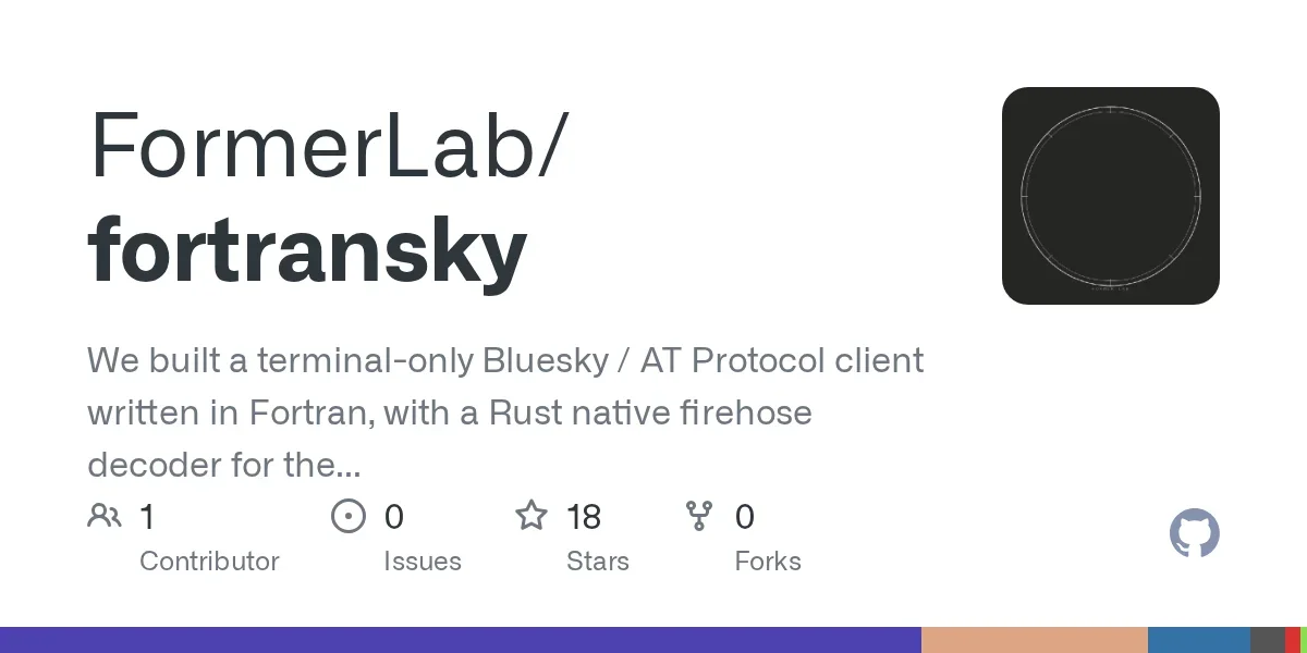 Show HN: We built a terminal-only Bluesky / AT Proto client written in Fortran